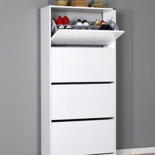 Adore Flat Dou Shoe Cabinet w/4 Sections